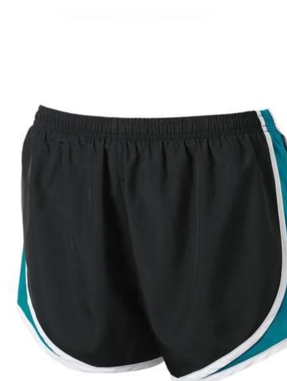 Black and Teal Women's Athletic Shorts